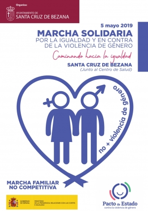 El domingo 5 de mayo, se celebrará la I Marcha solidaria por la Igualdad y contra la violencia de género