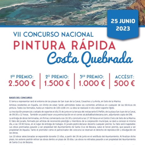El 25 de junio llega el VII Concurso Nacional de Pintura Rápida Costa Quebrada